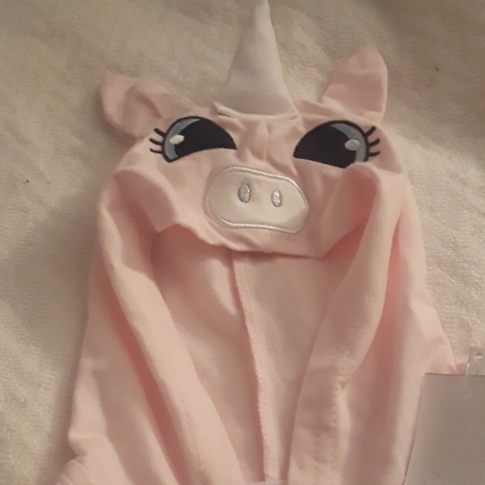 Infant unicorn zippered hoodie